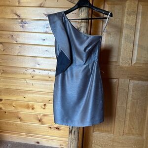 Halston Heritage One Shoulder Short Dress Size 4